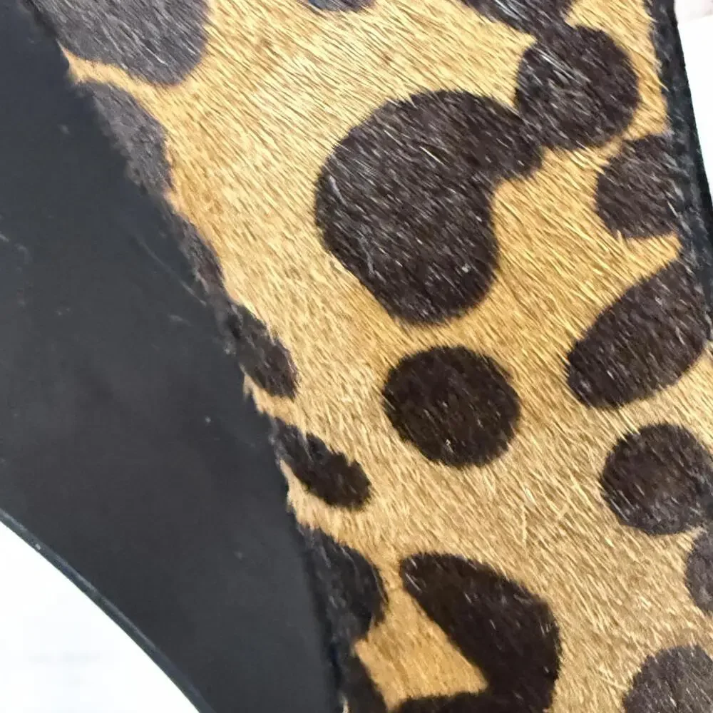 Women’s aersoles leopard print wedge heels‎ size 9.5